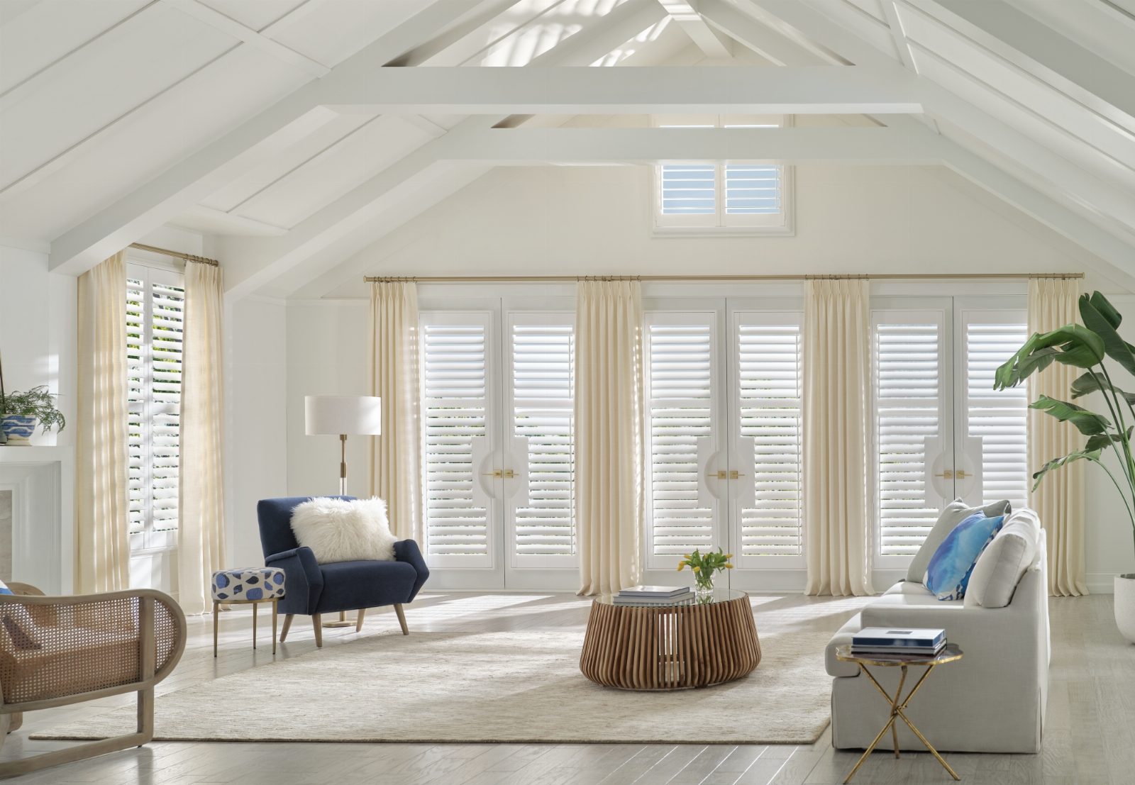 Palm Beach™ Polysatin™ Shutters & Sheer Drapery